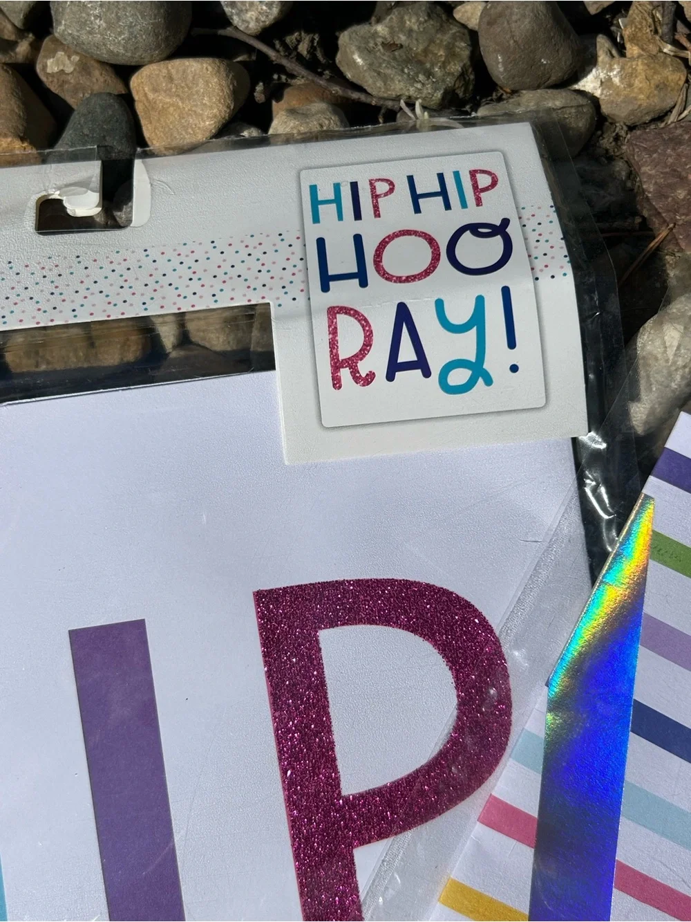🩶5/$30 Set of 2 Decorative Posters Hip Hip Hooray & Yay Colorful Party Decor